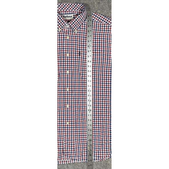 Barbour Bruce Button Down Shirt Mens US: XL UK: XXL Gingham Check Tailored Fit - Picture 9 of 9